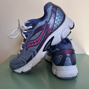 Saucony Cohesion 5 Womens 6.5 Lightweight Running Shoe Retro Purple Blue Pink
